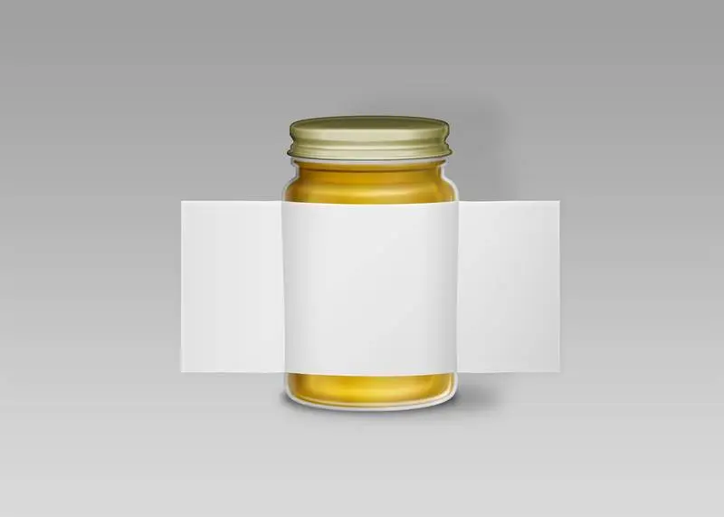 Extended Jar Label Isolated