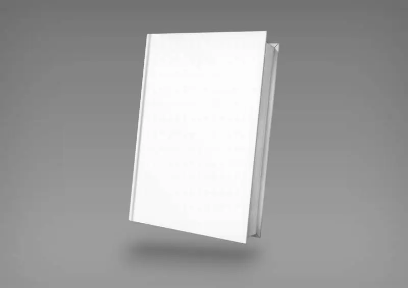 White Book Cover Isolated