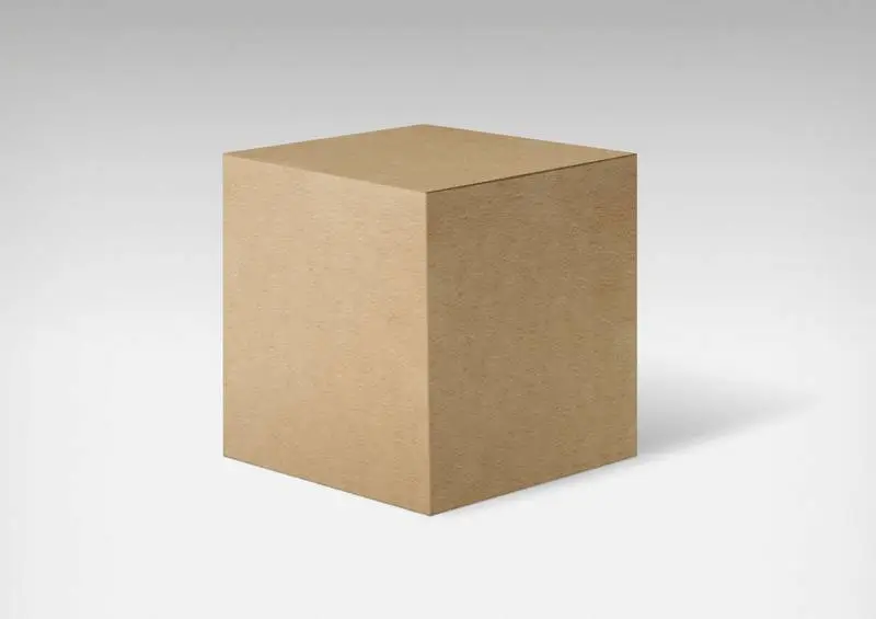 Cardboard Box Isolated