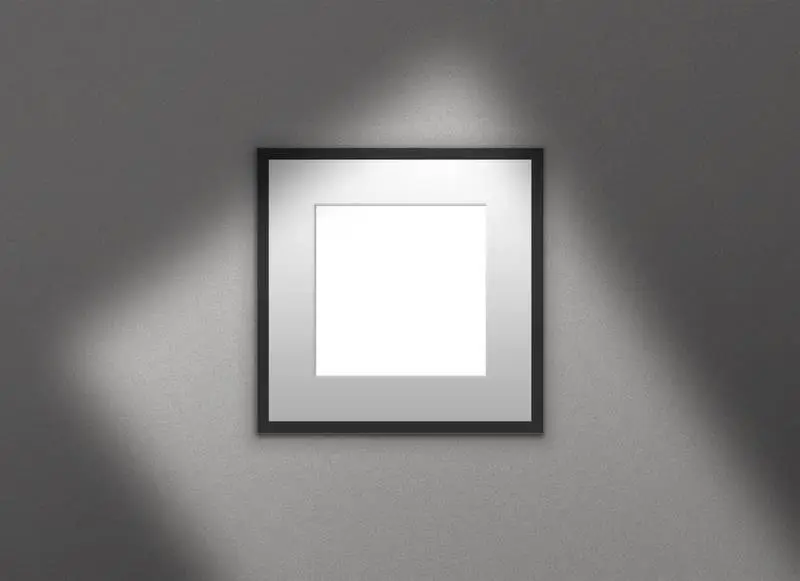 Black Frame with Shadows