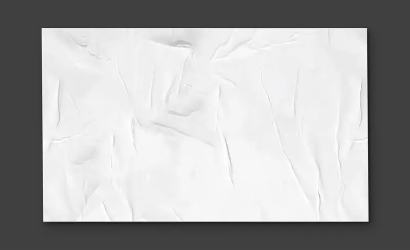 Big White Panel on Black Surface