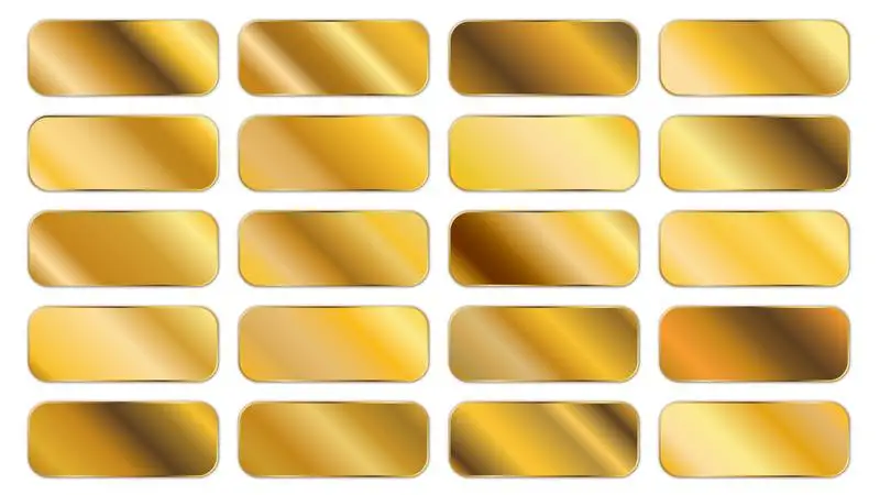 Collection of Golden Gradient Panels