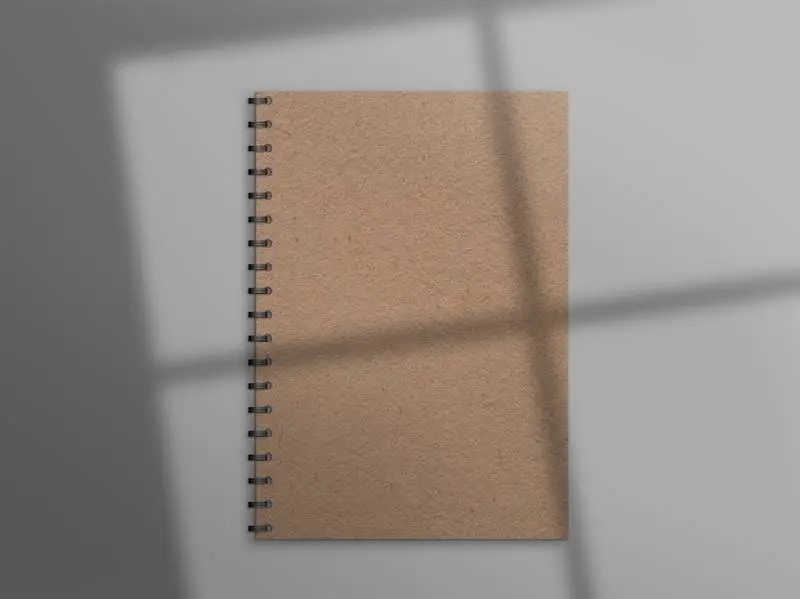 Natural Notebook with Shadow