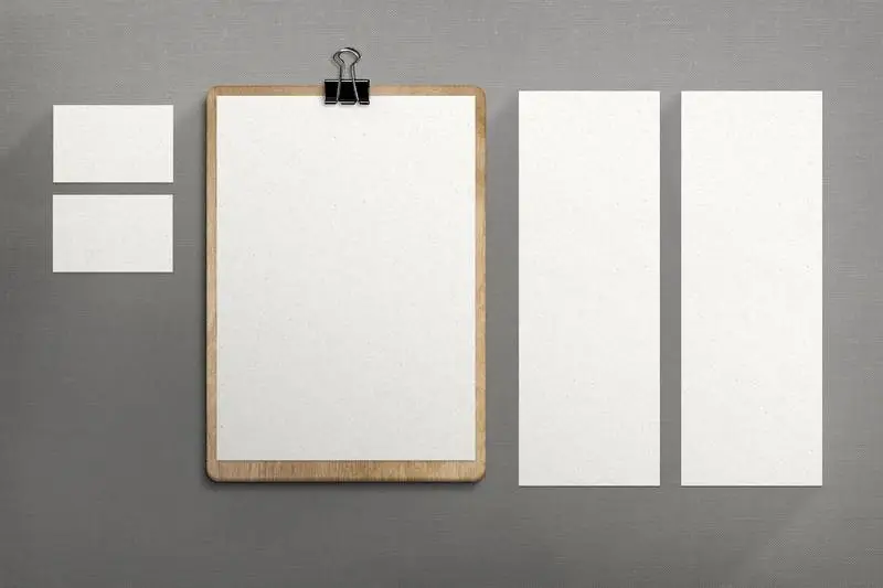 Stationery on Fabric Surface