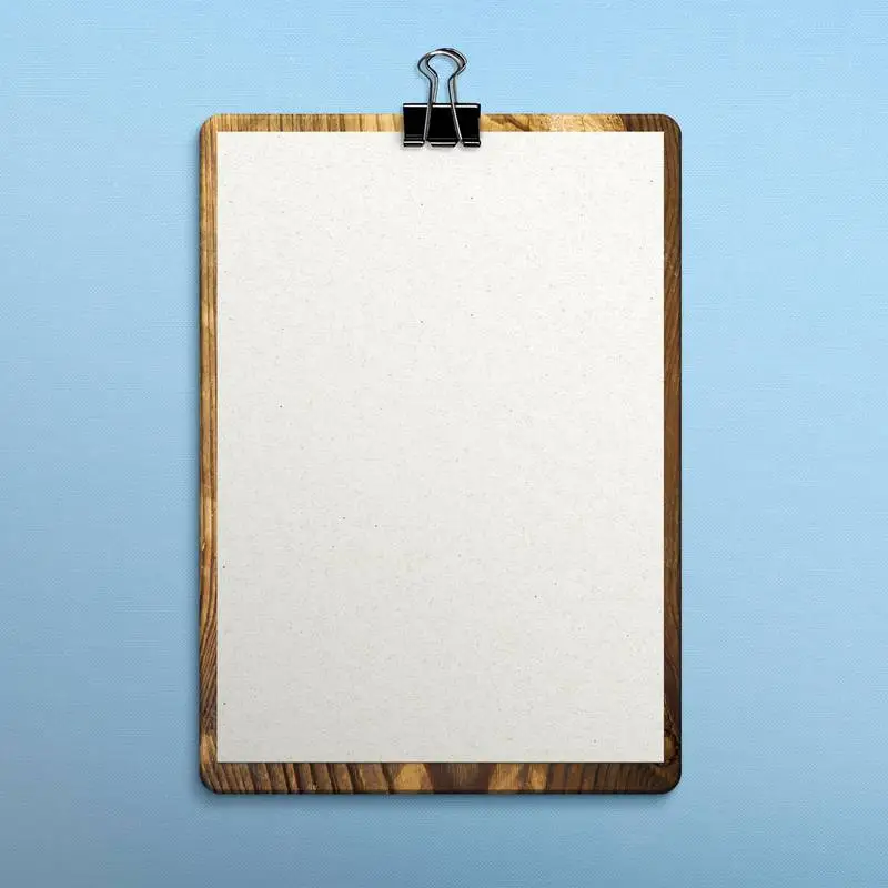 Clipboard on Fabric Surface