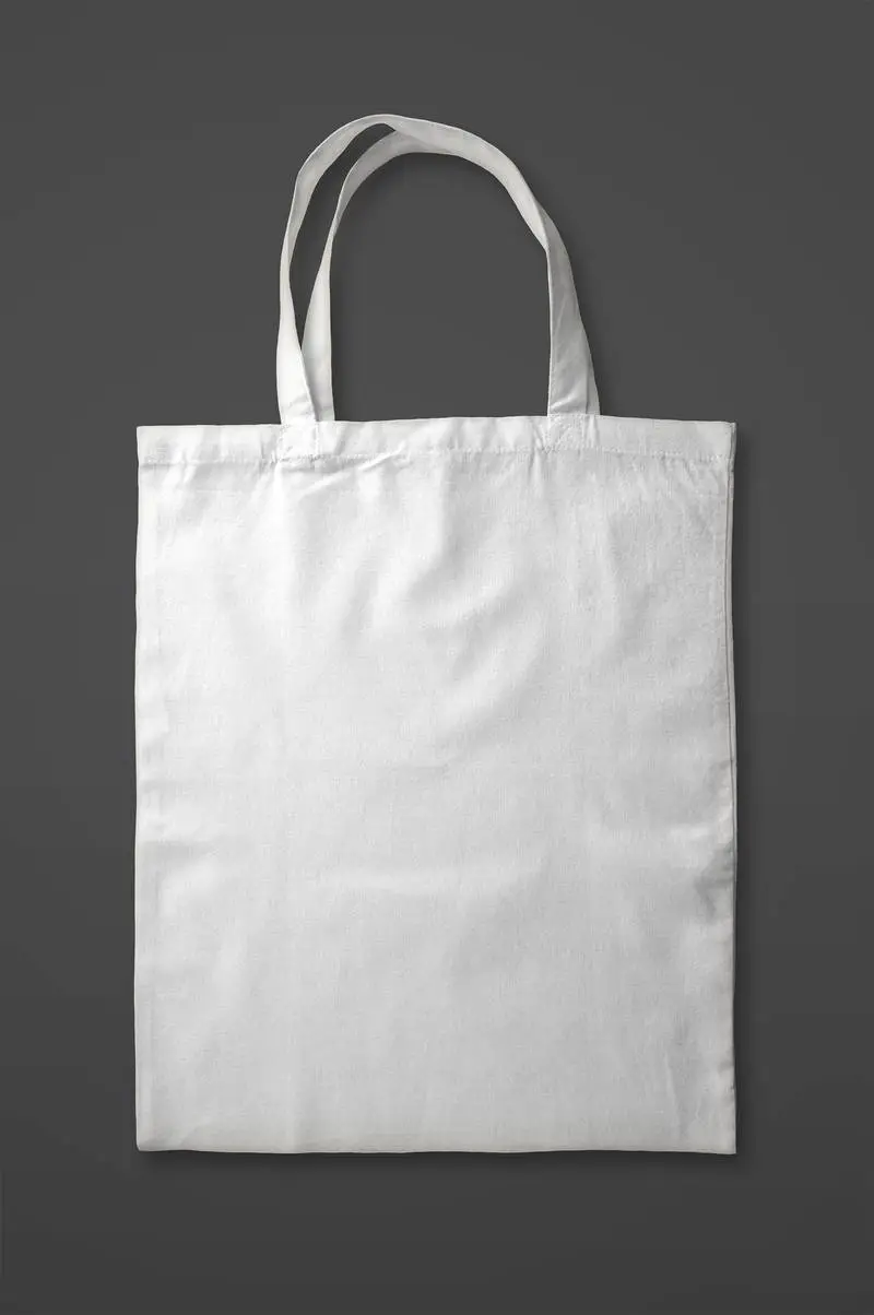 White Tote Bag Isolated