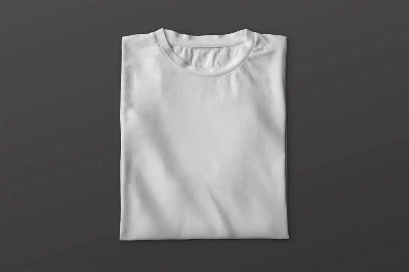 Folded White T-Shirt
