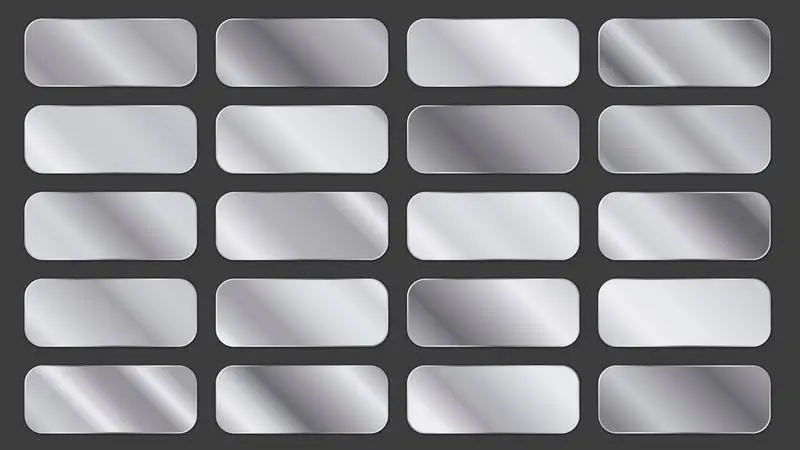 Pack of Silver Gradient Panels