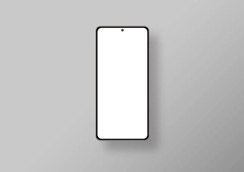 Isolated Phone on Grey Background