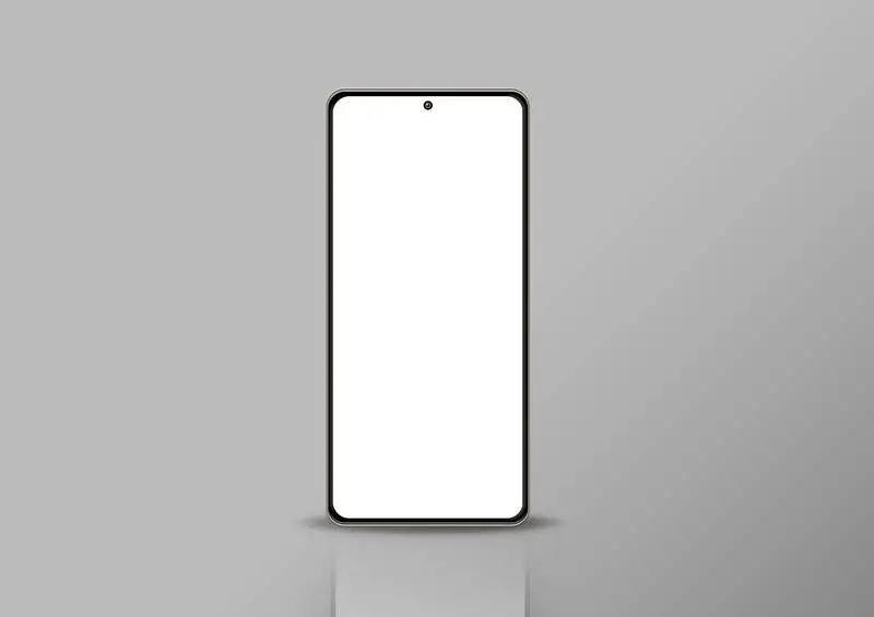 Phone on Grey Background
