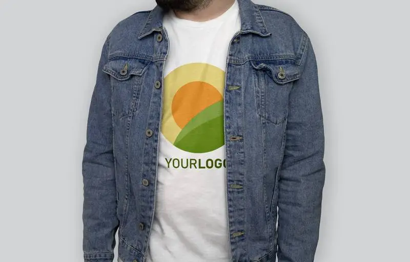 White T-Shirt Front View Mockup