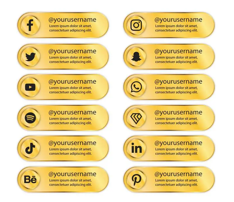 Luxury Golden Banner for Social Media