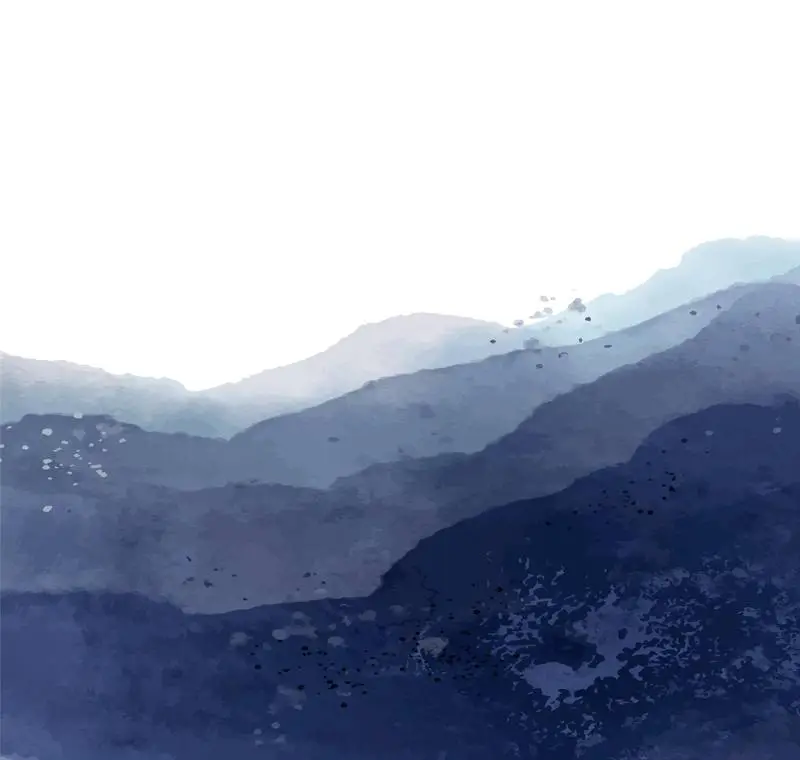 Blue Mountains Watercolor Background