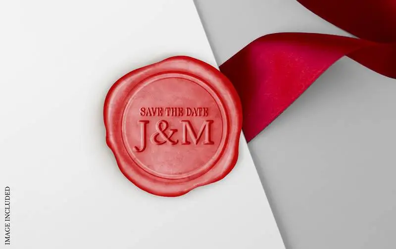 Red Sealing Wax Mockup