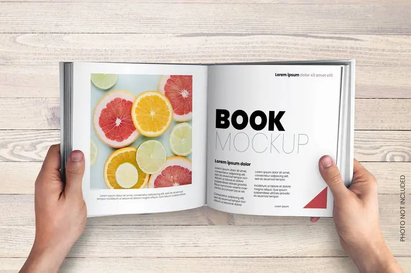 Square Shape Book Mockup