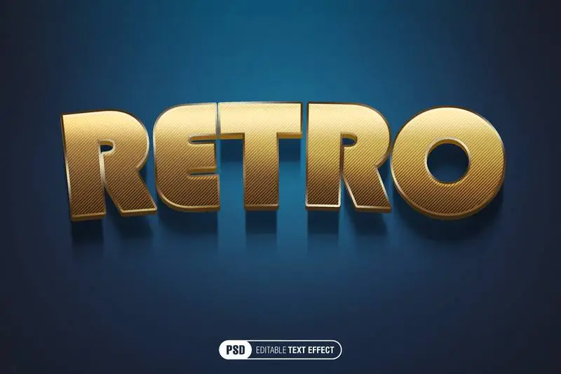 Retro Text Effect