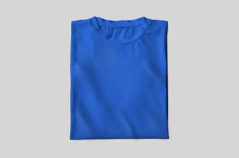 Blue Folded T-Shirt