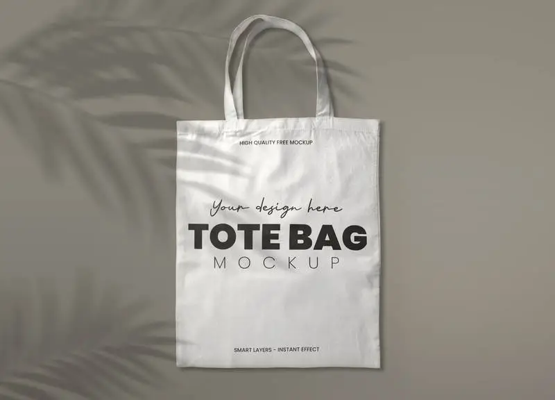 White Tote Bag Mockup