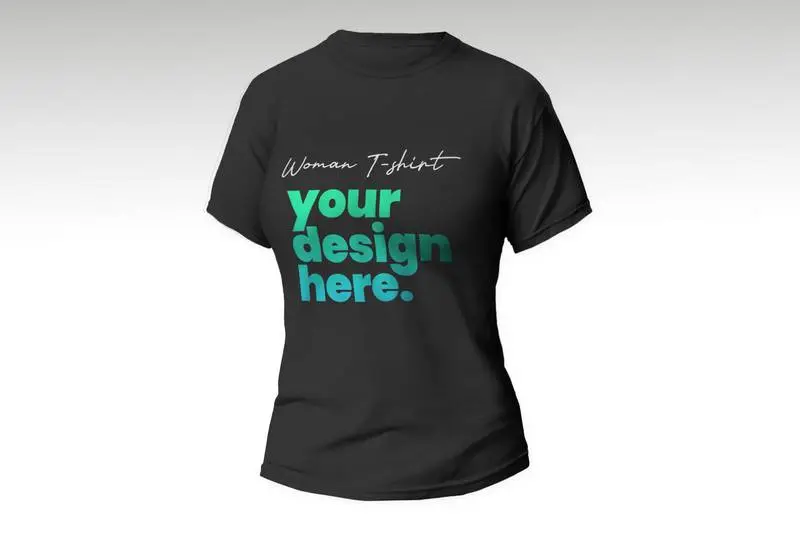 Black Woman’s T-Shirt Mockup