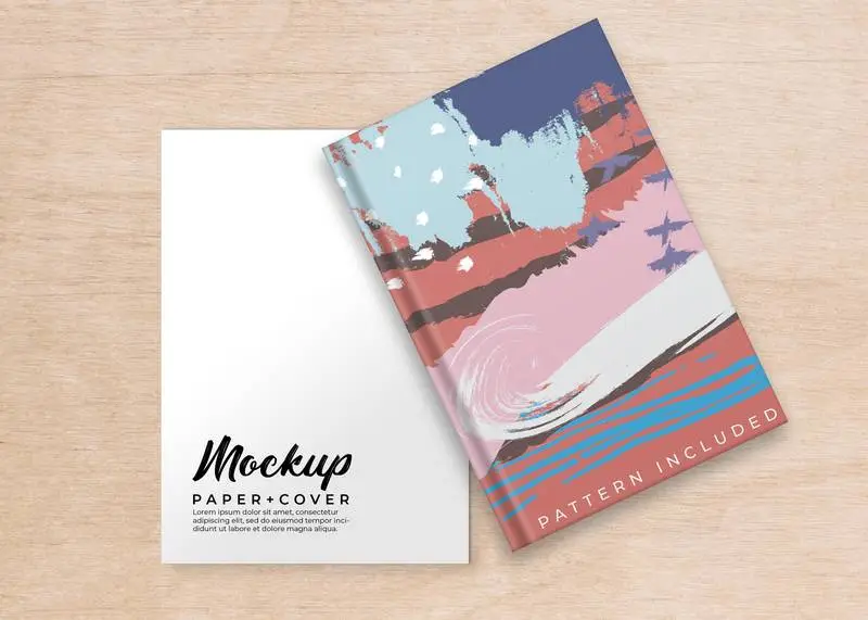 Paper Sheet and Book Cover Mockup