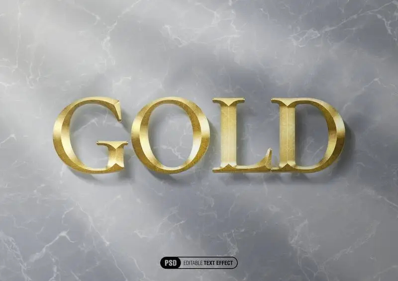 Gold Text Effect