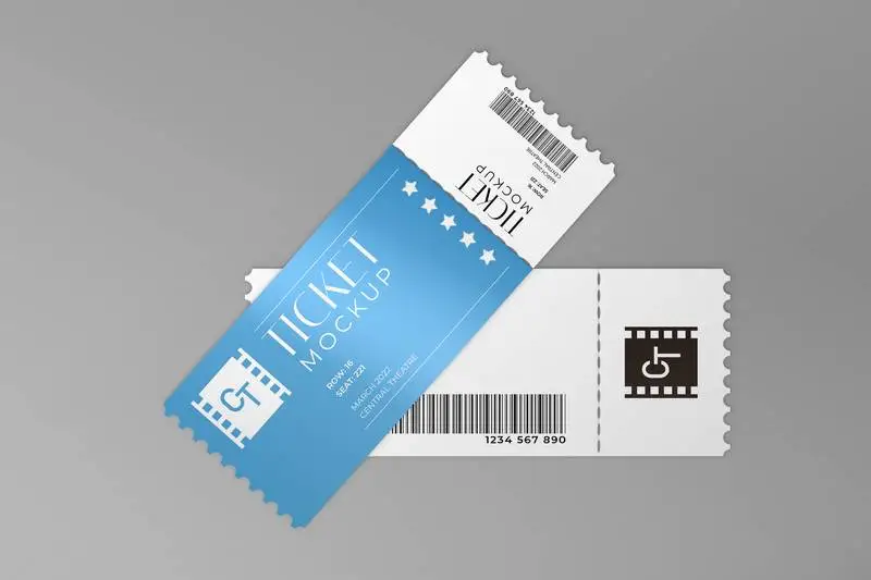 Classic Ticket Mockup