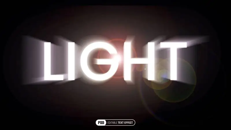 Light Text Effect