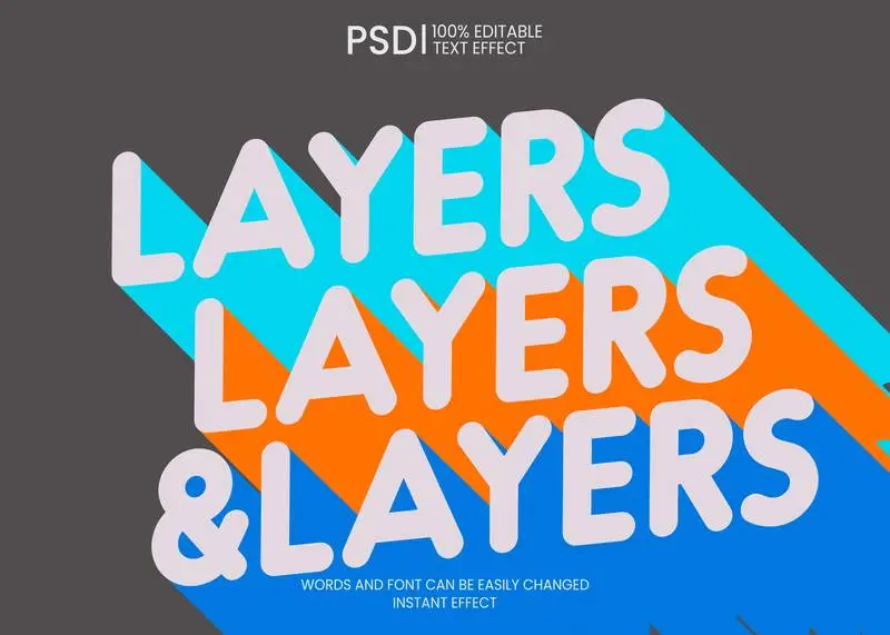Editable Color Clear Text Effect