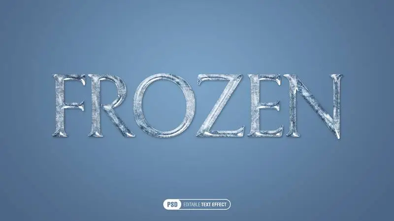 Frozen Text Effect