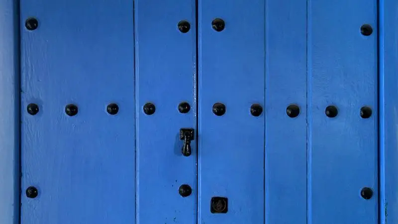 Mediterranean Blue Door