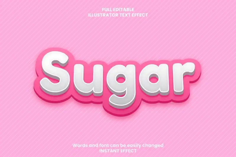 Soft Pink Text Effect