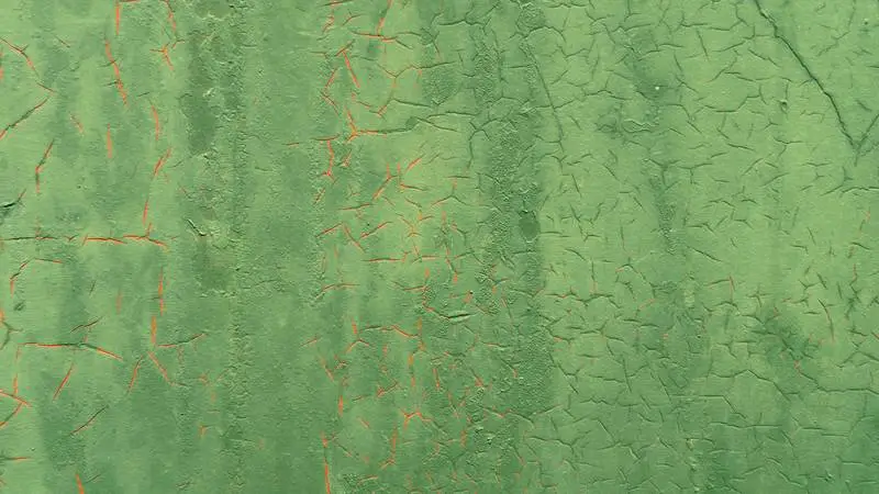 Grunge Metallic Green Paint Wall Texture