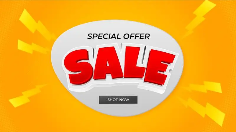 Comic Effect Sale Background
