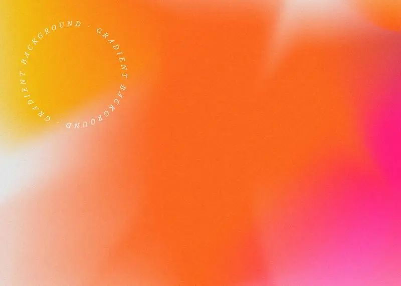Grainy Background with Gradient Orange and Pink