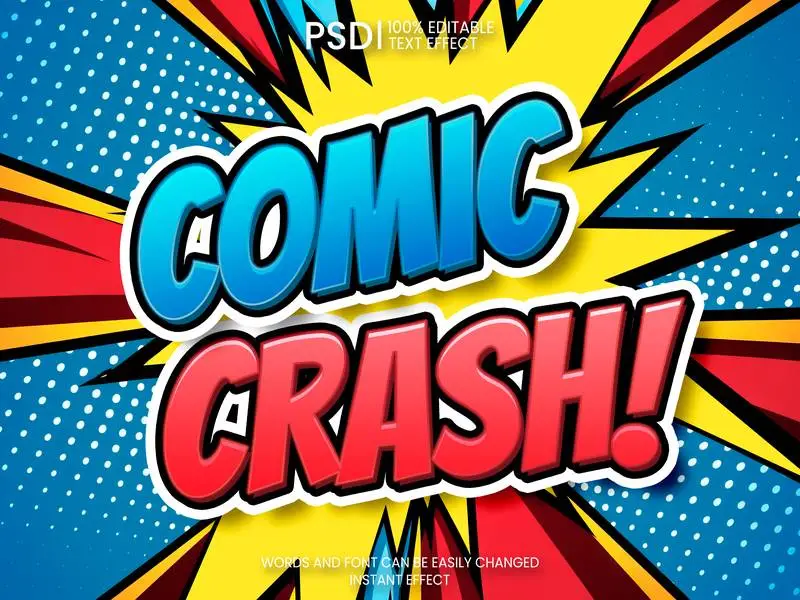 Editable Comic Text Effect