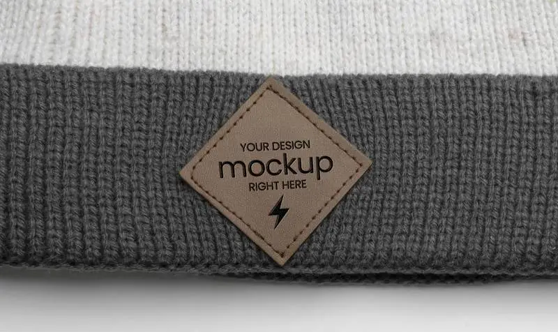 Wool Hat Label Mockup