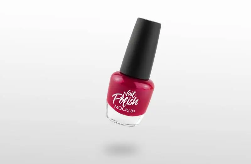 Pink Nail Polish Mockup