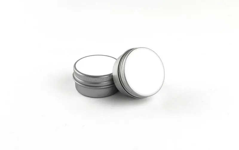 Pack of Tins for Cosmetics Isolated