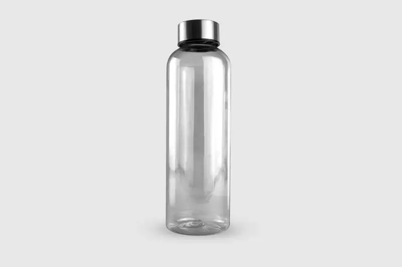 Transparent Water Bottle Isolated