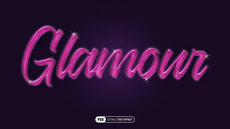Glamour Text Effect