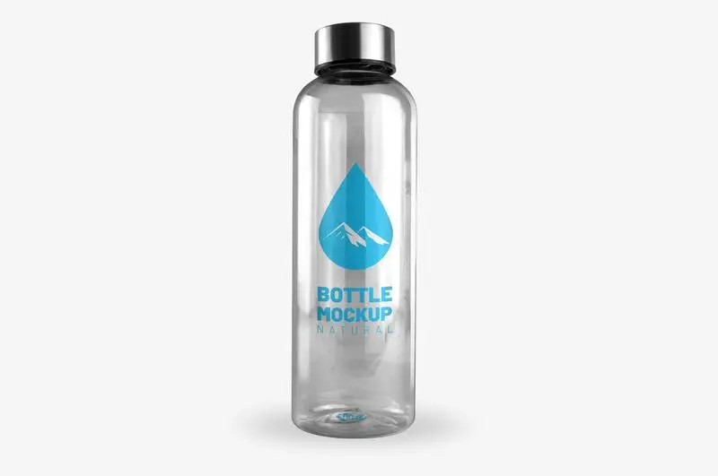 Transparent Bottle Mockup