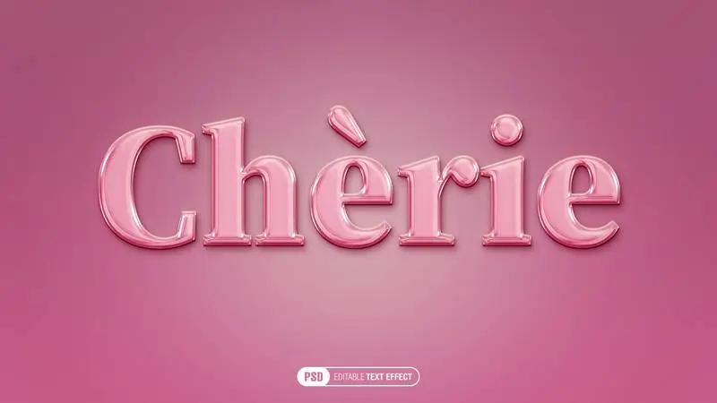 Shining Pink Text Effect