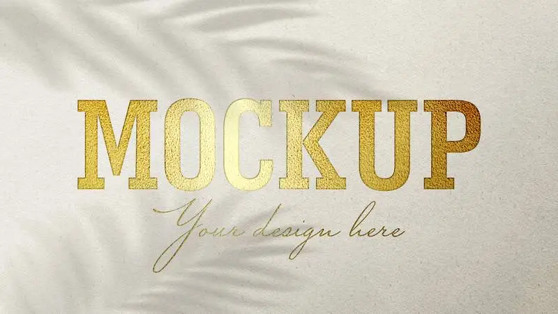 Gold Pressed Text Effect