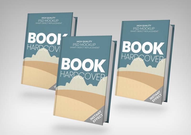 Three Books Mockup