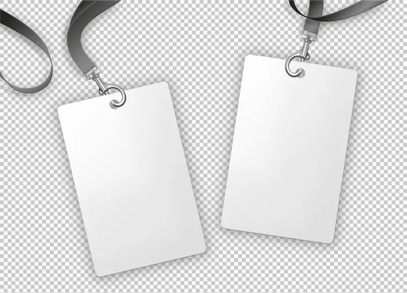 Isolated Plastic Card Holder