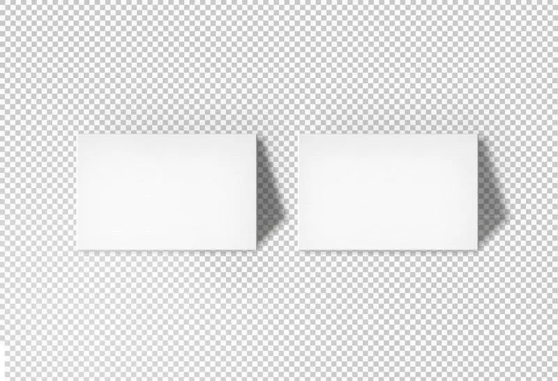 Isolated Wall-Supported Business Cards