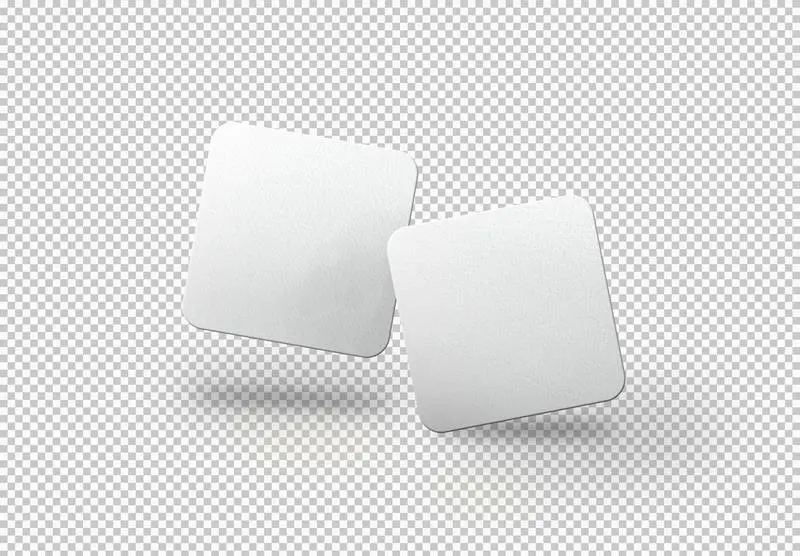 Isolated Pack of Squared Cards