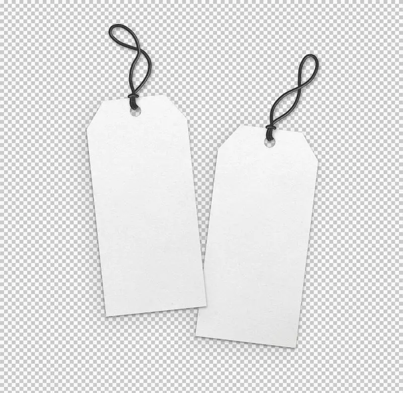 Isolated Collection of White Labels