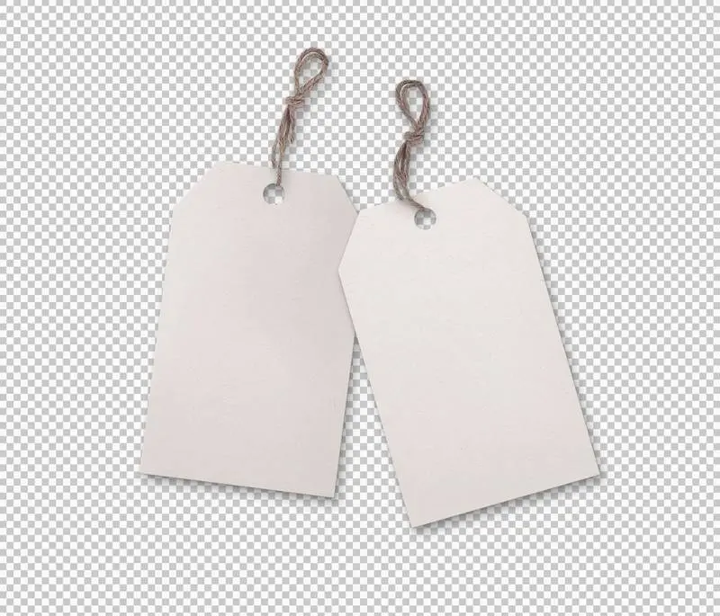 Isolated Collection of Labels with Jute Strip
