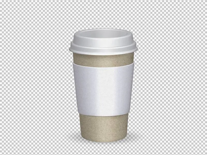 Isolated Paper Cup for Coffee